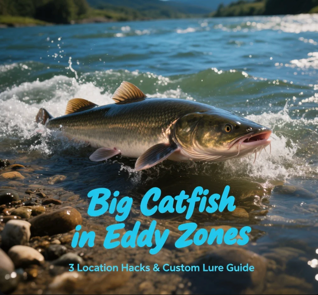 Big Catfish in Eddy Zones? 3 Location Hacks & Custom Lure Guide