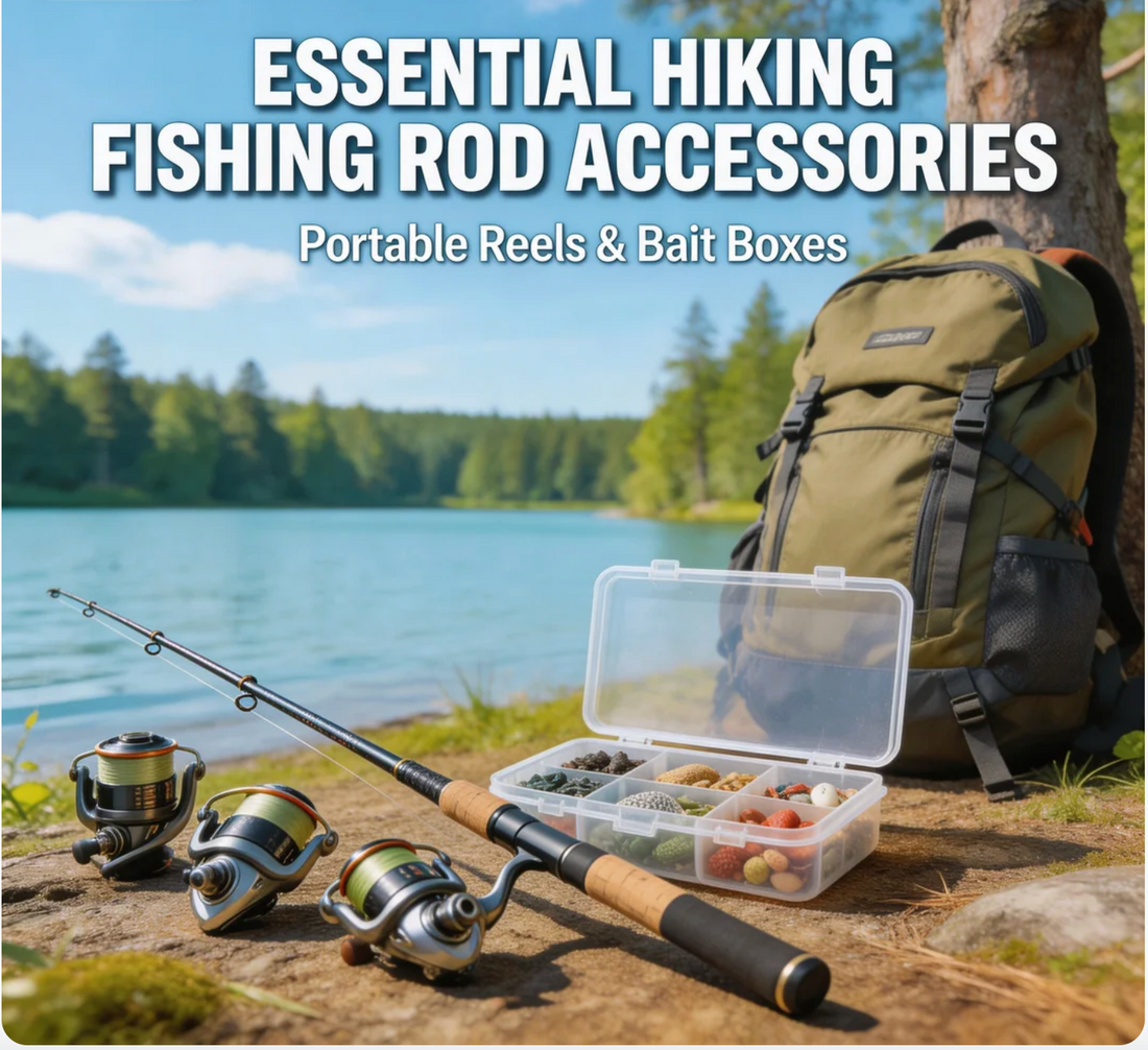 Essential Hiking Fishing Rod Accessories Portable Reels & Bait Boxes