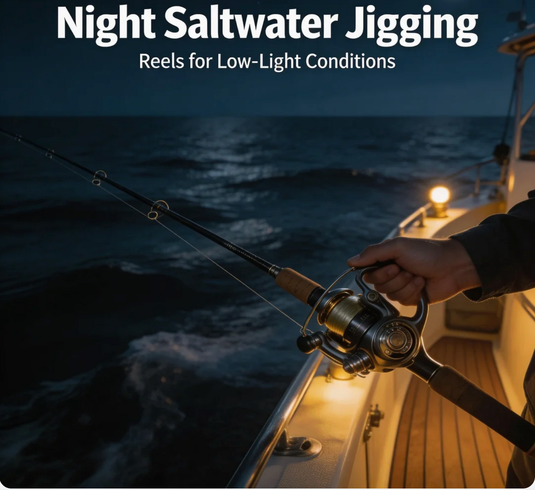 Night Saltwater Jigging Reels for Low - Light Conditions