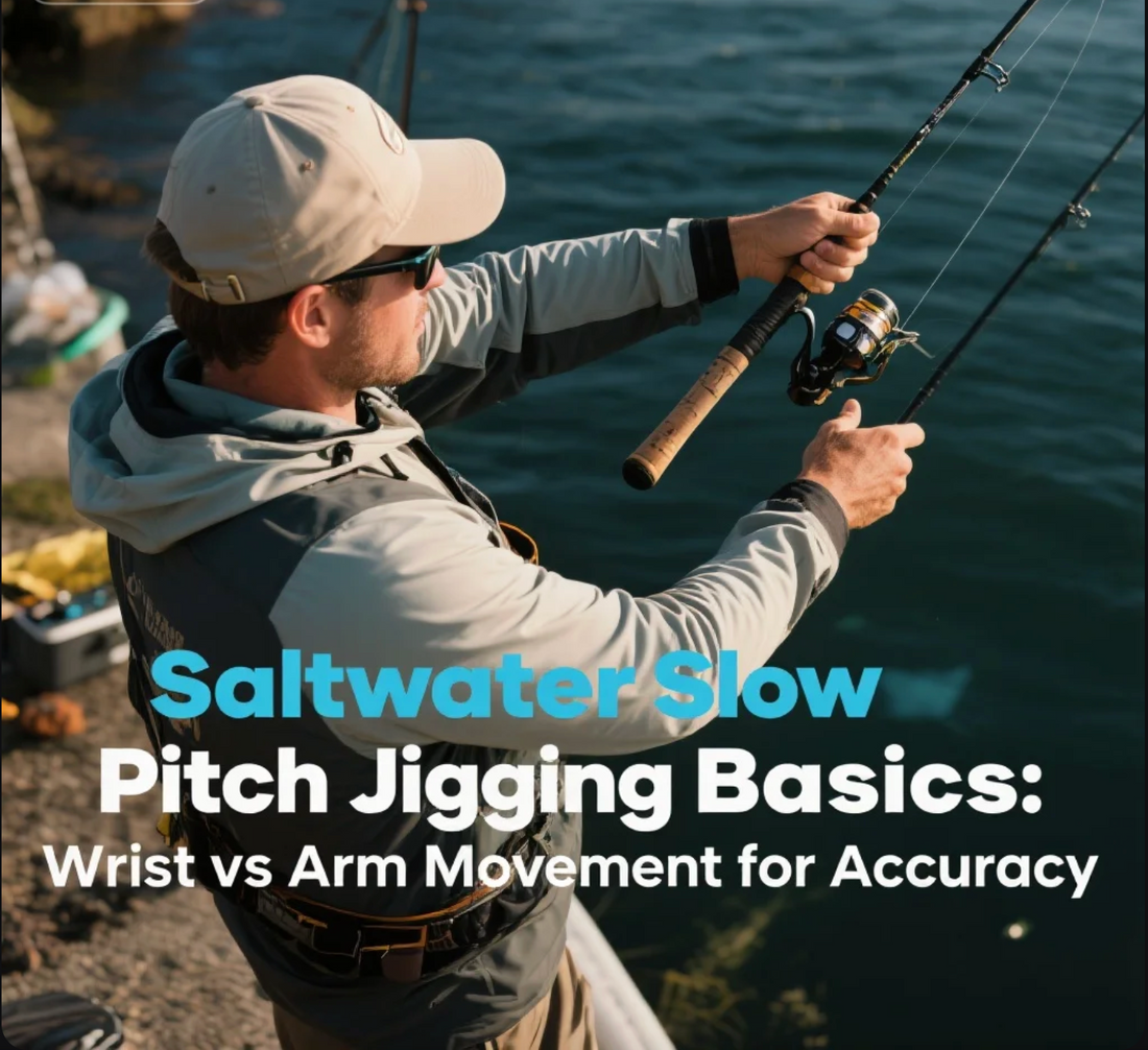 Saltwater Slow Pitch Jigging Basics jigging Wrist vs Arm Movement for Accuracy