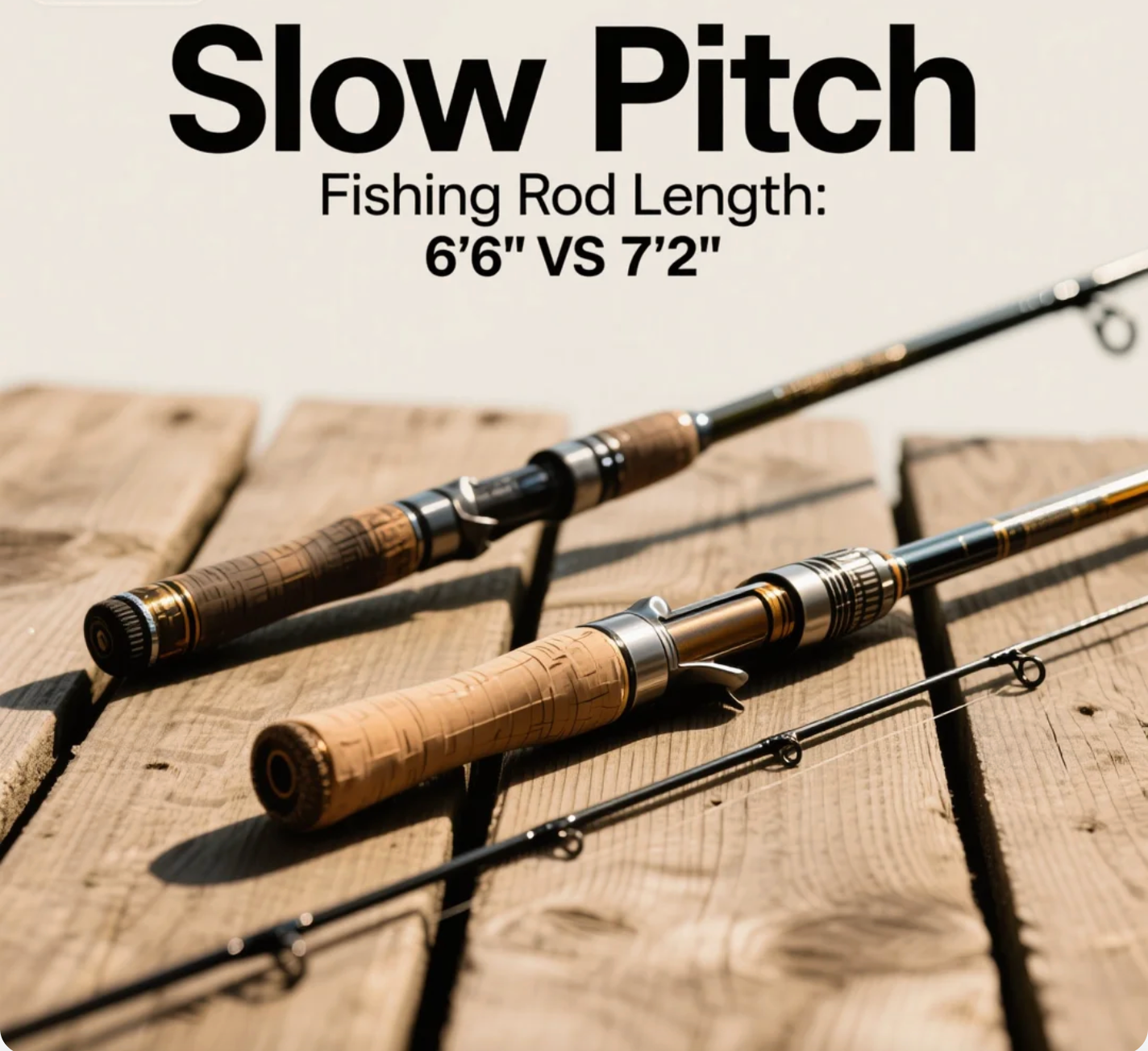 Slow Pitch Fishing Rod Length 6’6” vs 7’2”