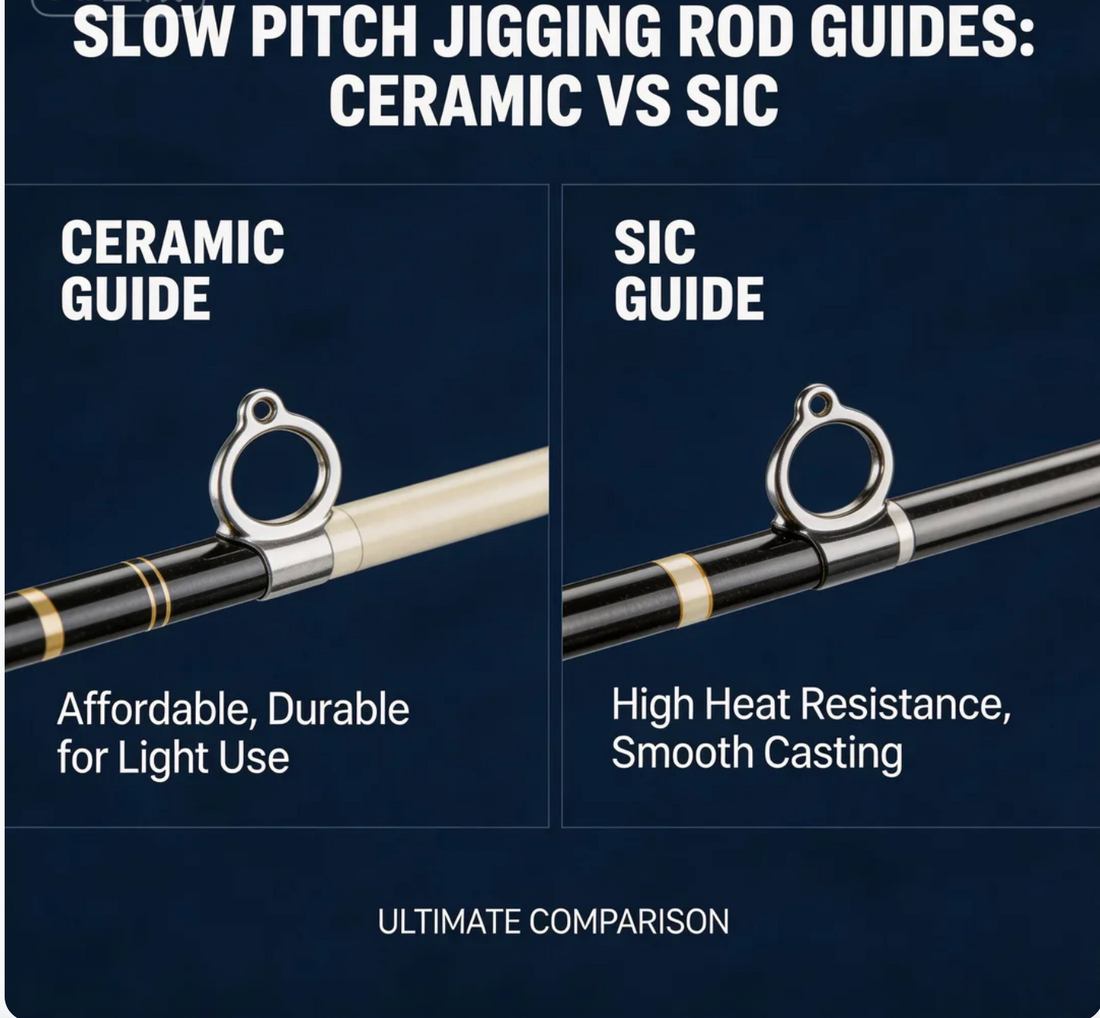 Slow Pitch Jigging Rod Guides Ceramic vs SIC
