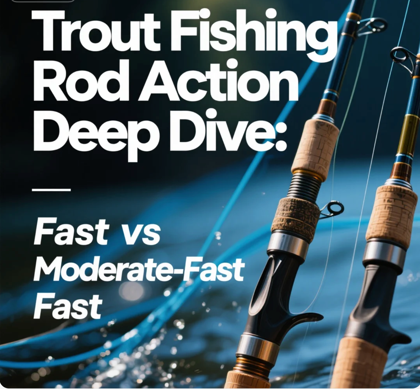 Trout Fishing Rod Action Deep Dive Fast vs Moderate-Fast