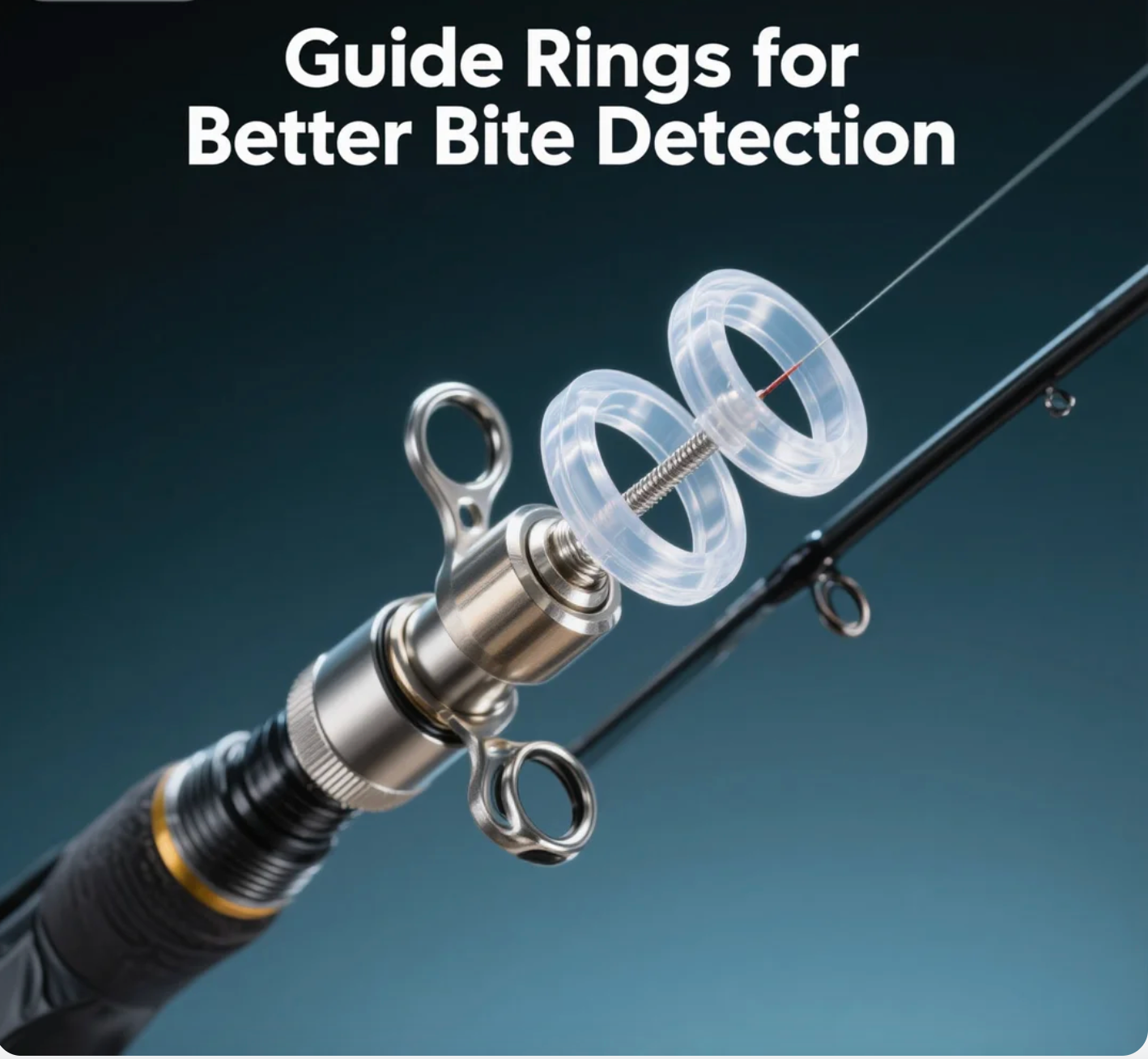 Tuning jigging Rod Sensitivity Guide Rings for Better Bite Detection