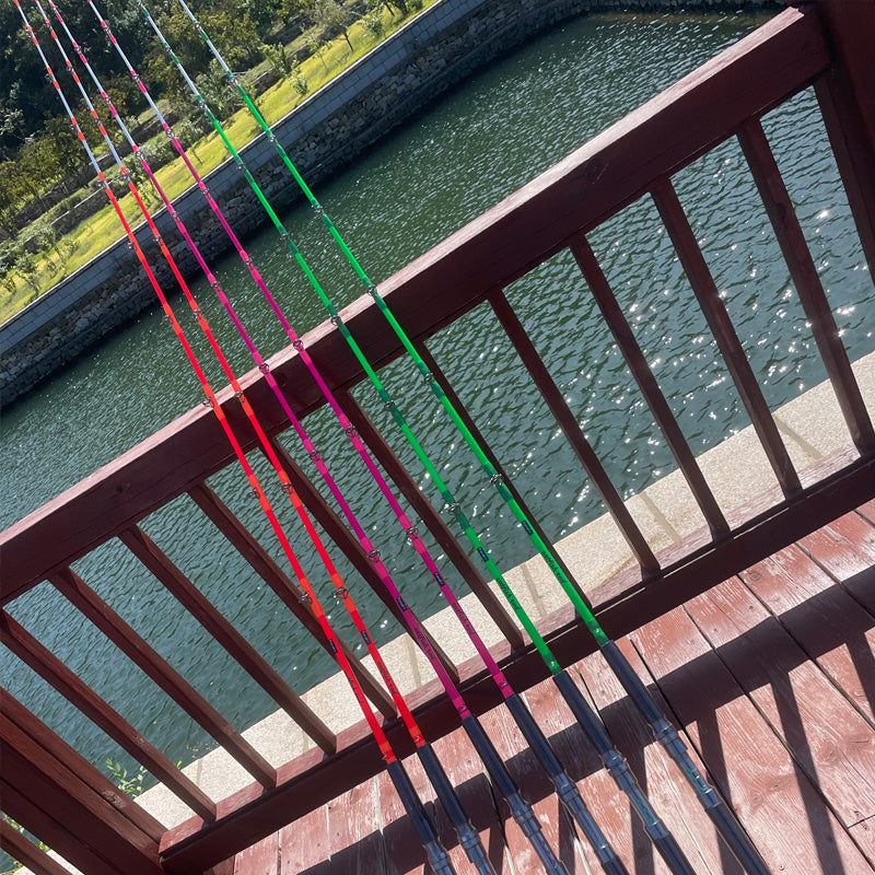 Tcoedm® Glowing Luminous Catfish Rod-7'6"  Butt Joint MH/M Power Fast Action