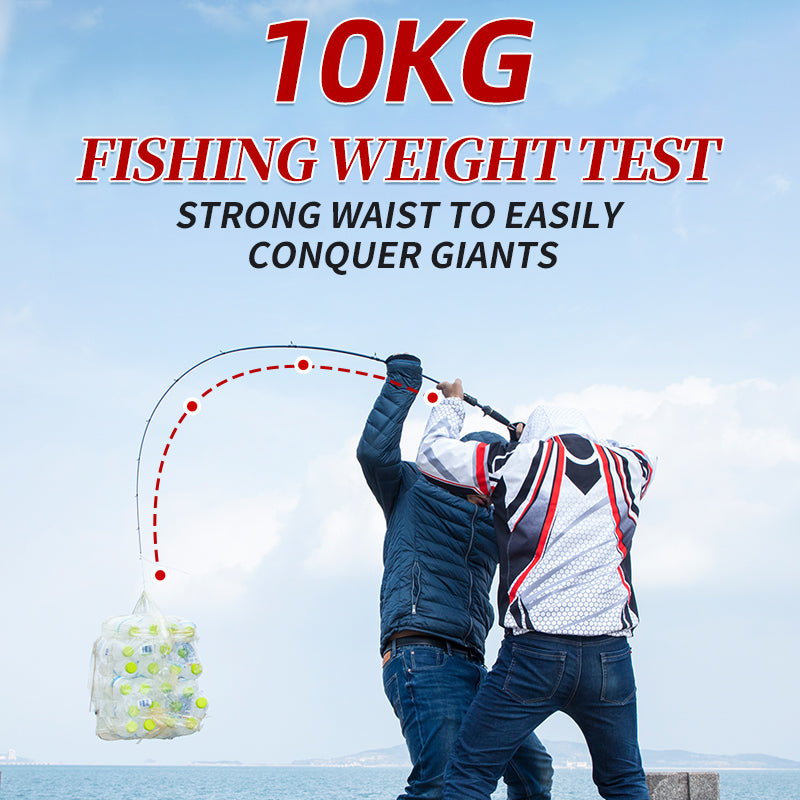 10kg dead lift power test for goofish bassmaster fishing rod