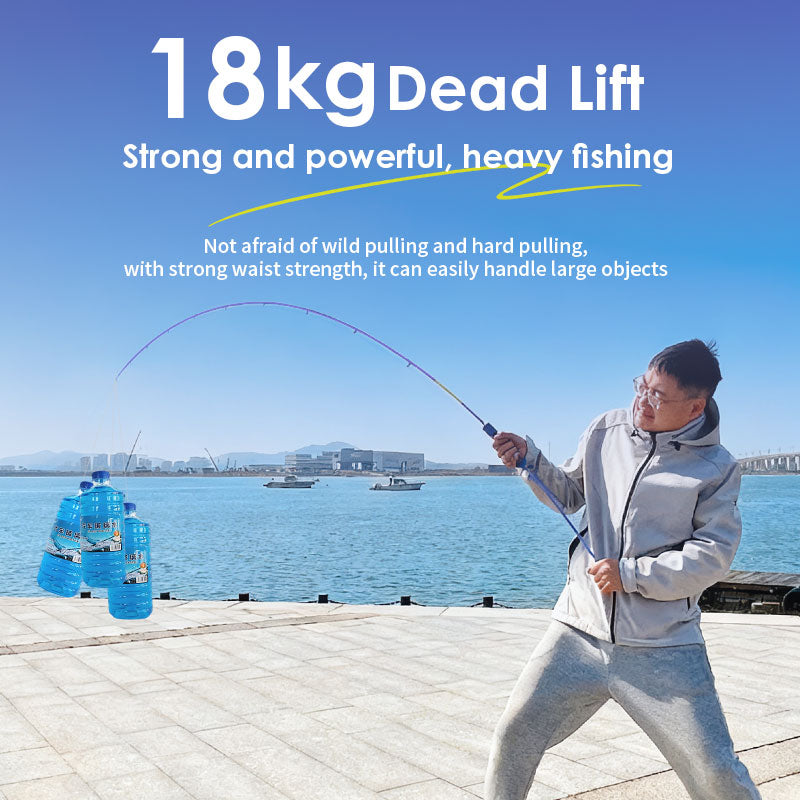 18kg dead lift drag power test for goofish solid nano blank ares light jigging rod