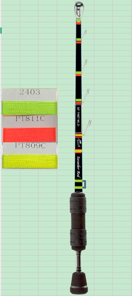 GOOFISH® Iceseeker-solid nano tip ice fishing rod