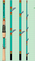 Goofish® Compact Collapsible Travel Rod-Lightweight Portable Fishing Rod for Backpacking Hiking