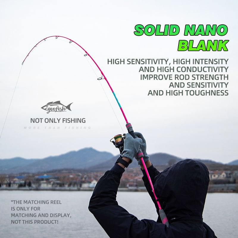 Goofish®-pink mighty deep slow jigging rod-6ft(183cm) PE4-7 Jig 200-700g  japan FUJI solid nano saltwater boat slow pitch pole