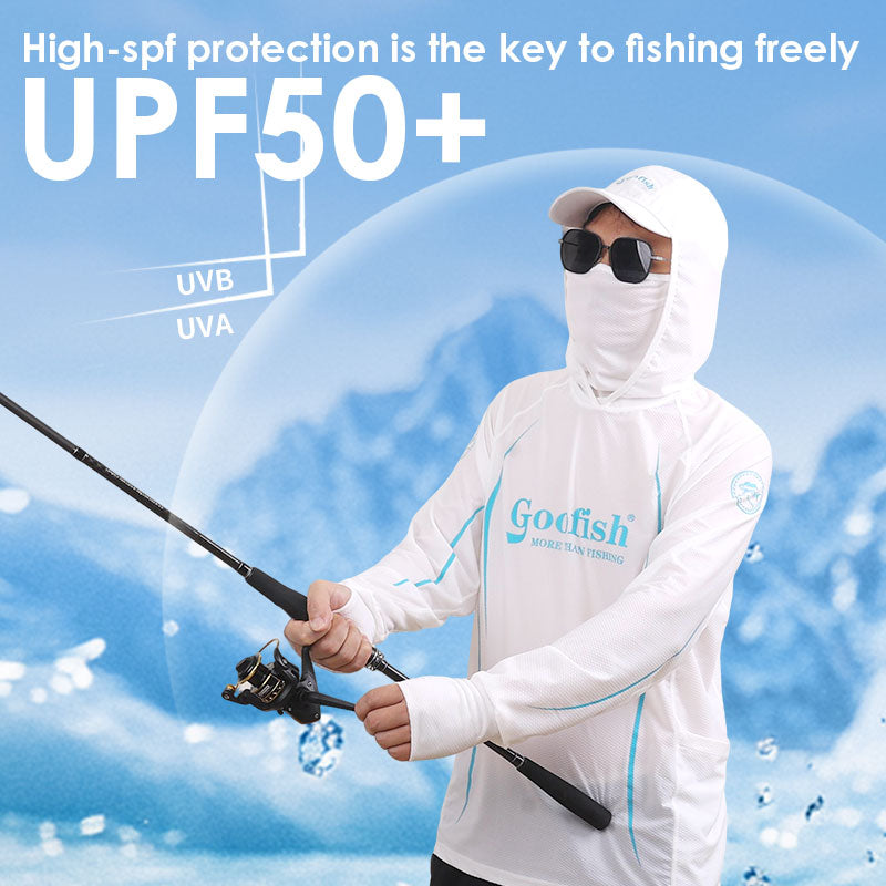 GOOFISH POLE WHITE FISHING SUIRT SHIRT