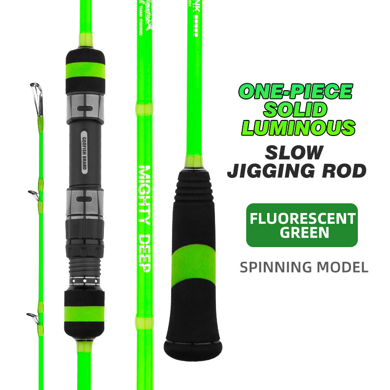 goofish 183cm green saltwater fishing slow jigging rod pole