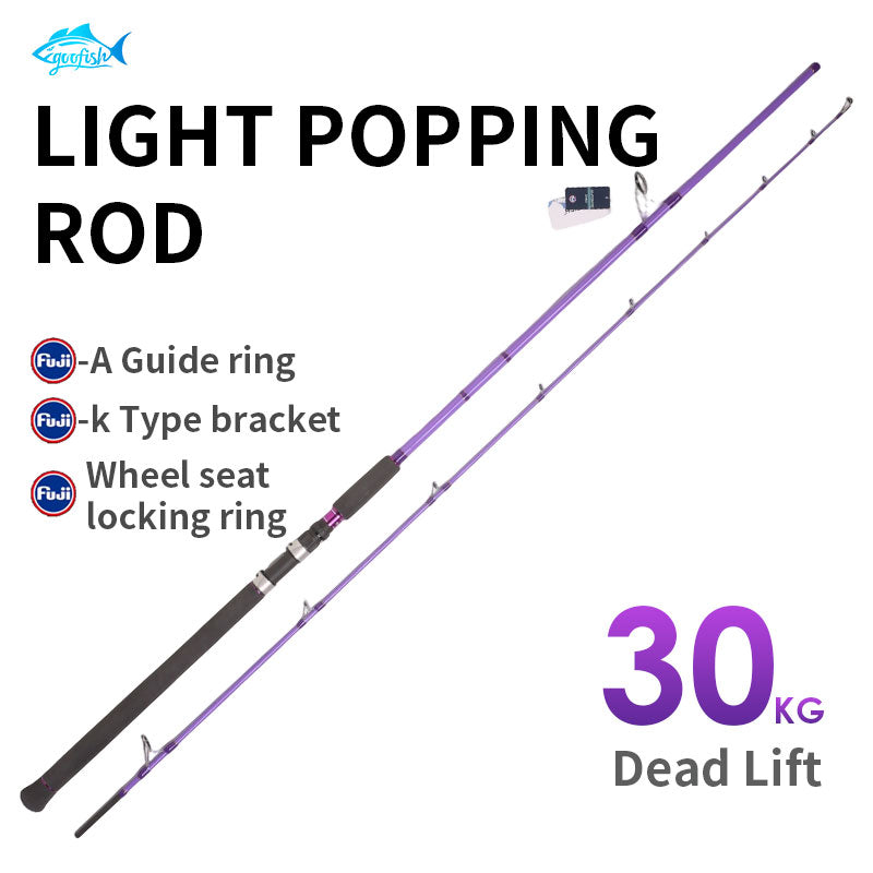 goofish 2 piece light popping rod