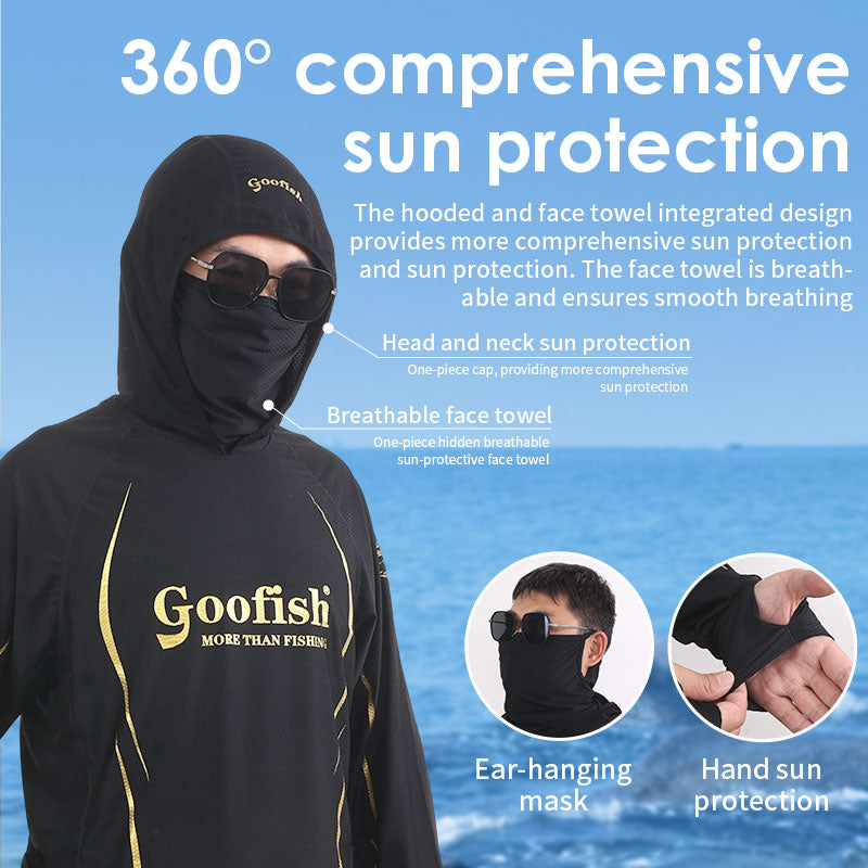 goofish black fishing jersey shirt  apparel