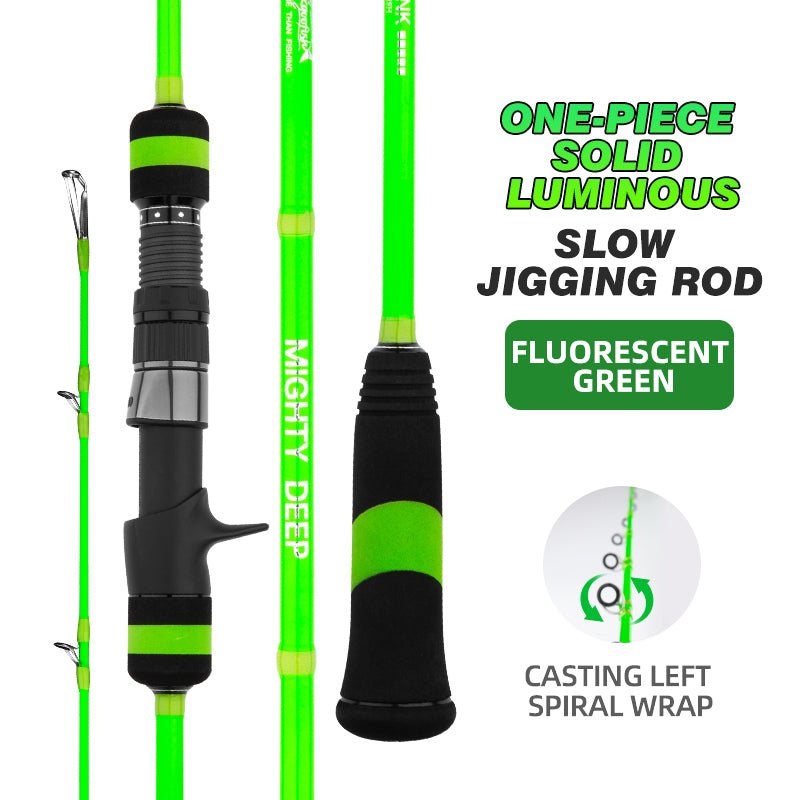 goofish mighty deep green slow jigging rod pole