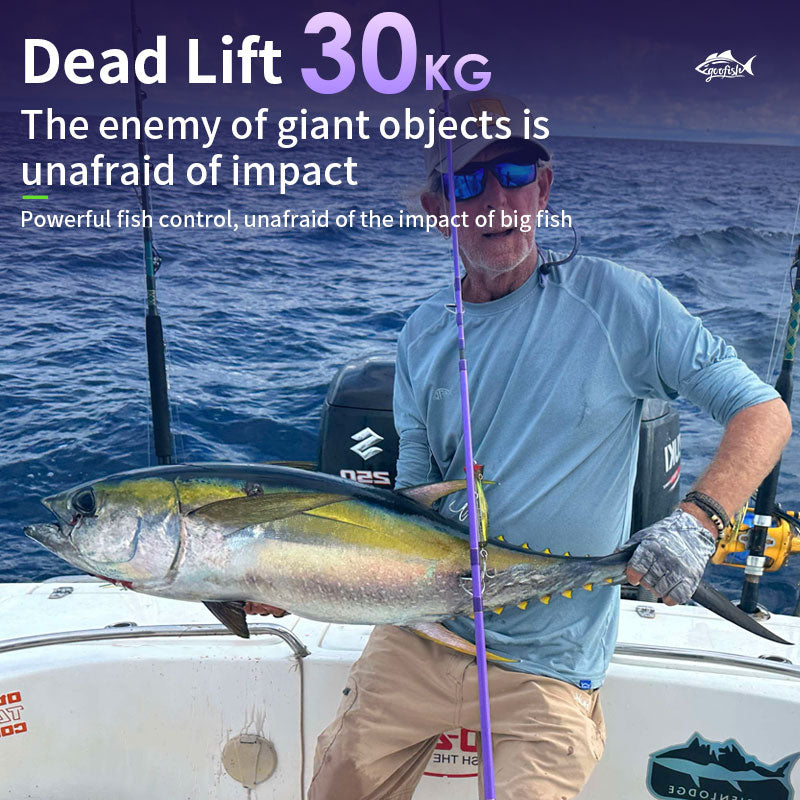 goofish purple light popping rod pole