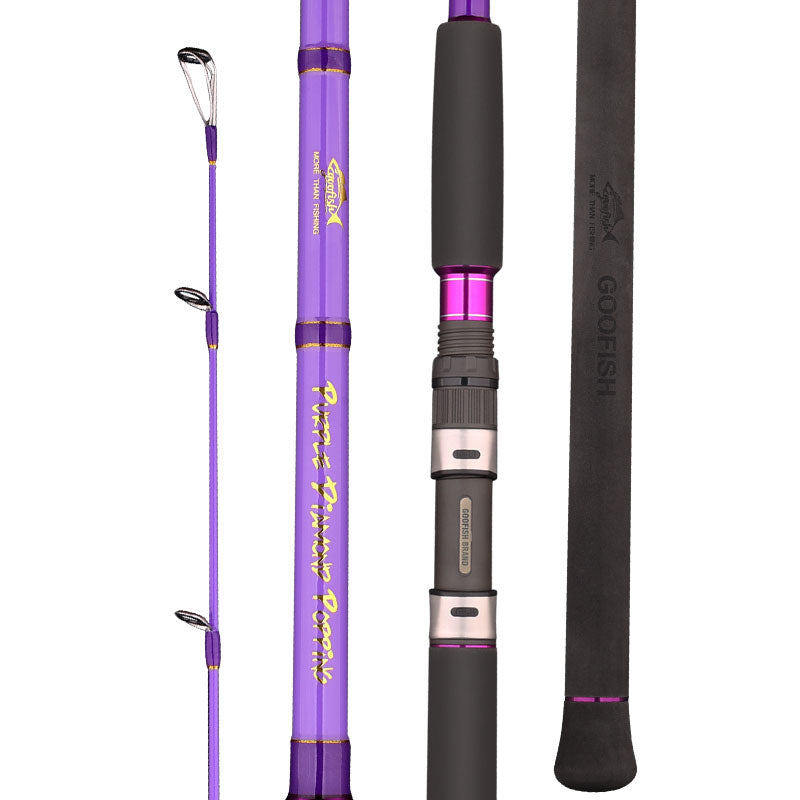 goofish purple popping tuna fishing rod