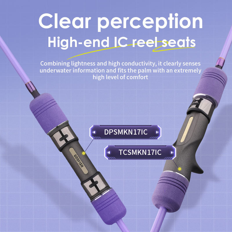 japan fuji reel seat setting of goofish ares light jigging rod