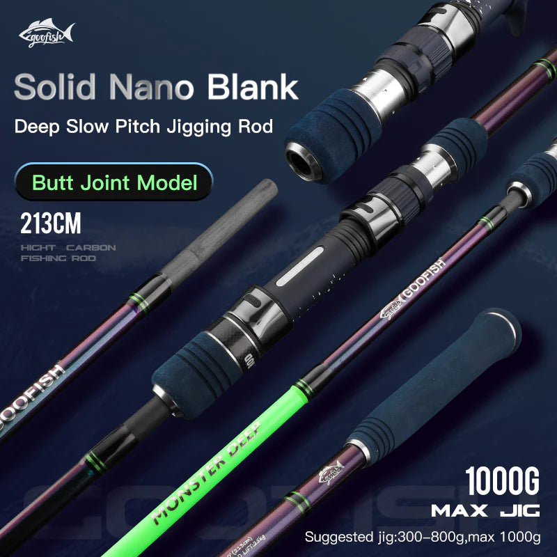 goofish 213 heavy jigging rod max 1000g