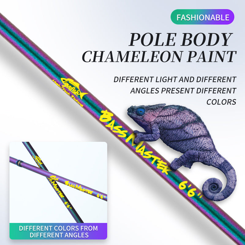 special coating color design for goofish solid nano bassmaster rod