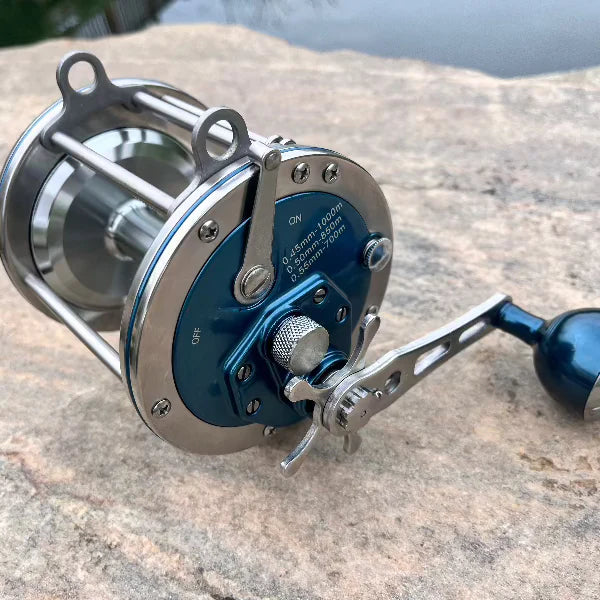 Heavy Duty Trolling Reel: 3.3:1 Gear Ratio | 2+4 BB | Forged Aluminum Spool for Deep Sea Fishing