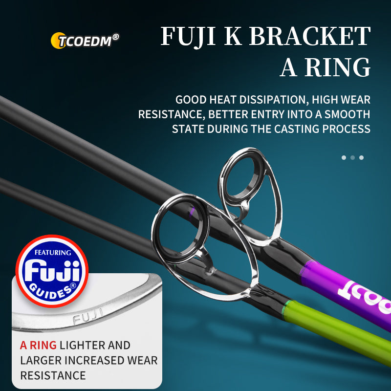 TCOEDM® 6'6'' Slow Jigging Rod for 60-200g Jigs | PE1-2 Compatible