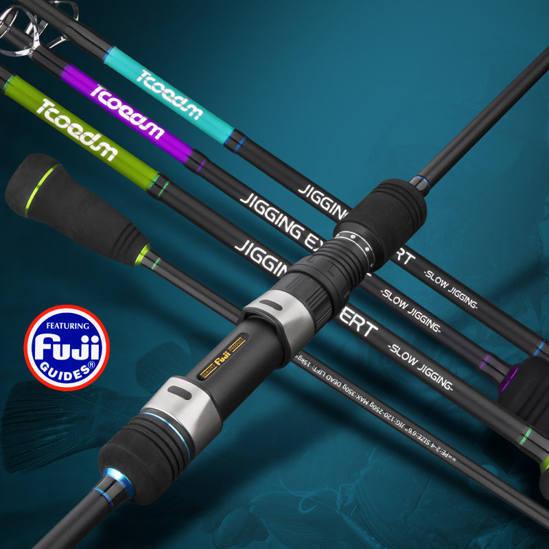 TCOEDM® 6'6'' Slow Jigging Rod for 60-200g Jigs | PE1-2 Compatible